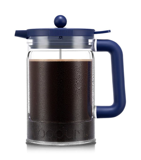 Bodum Cold Brew Coffee Maker - 1.5l, 12 cups, 51 oz, with fridge lid - Blue