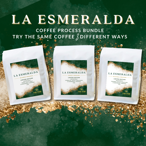 La Esmeralda - Coffee Process Bundle - Single Origin- Washed - Honey - Natural - coffee roasters raleigh nc